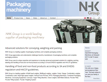 Tablet Screenshot of nhkpackagingmachinery.com